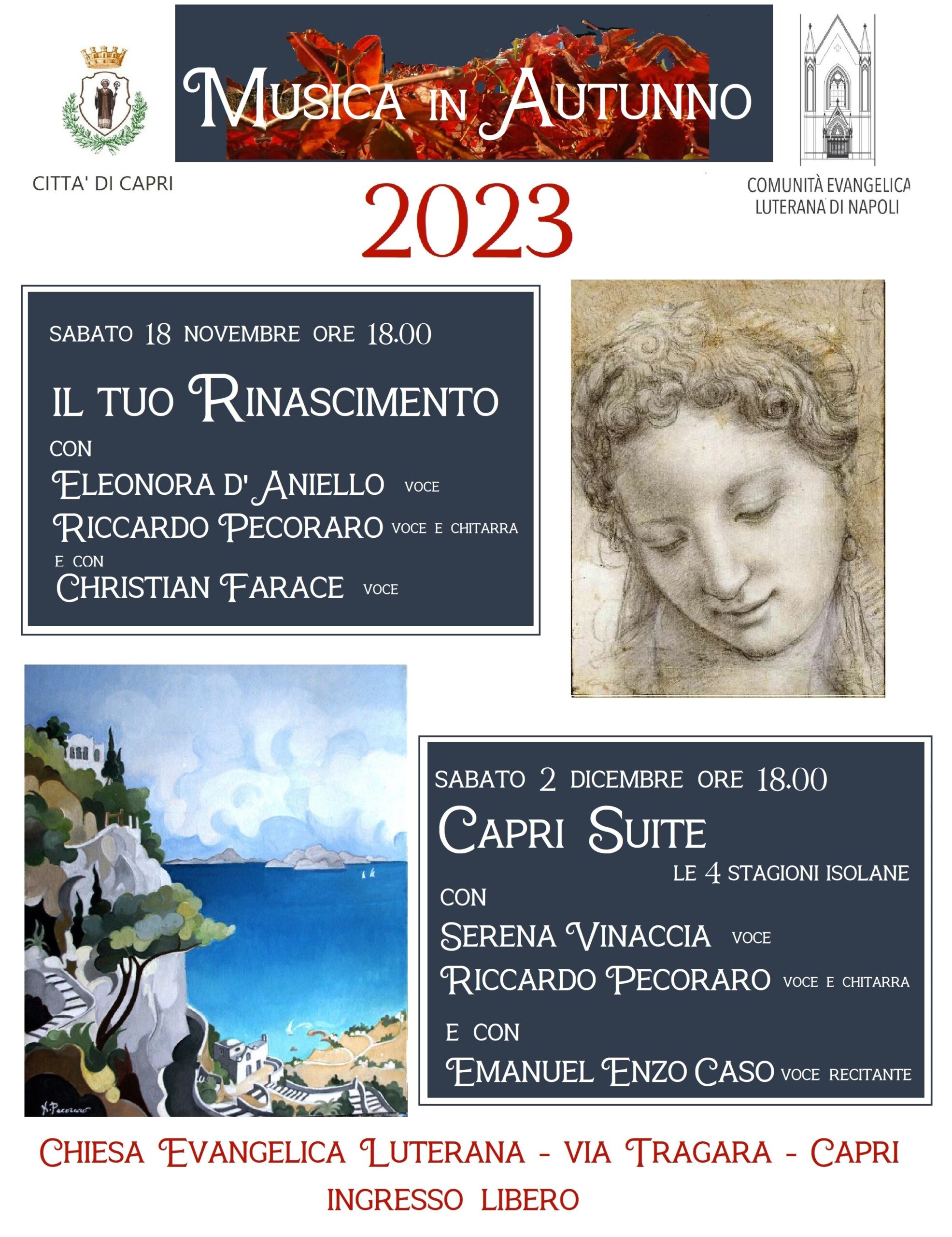 “Musica in autunno”, mini rassegna alla chiesa luterana di Capri