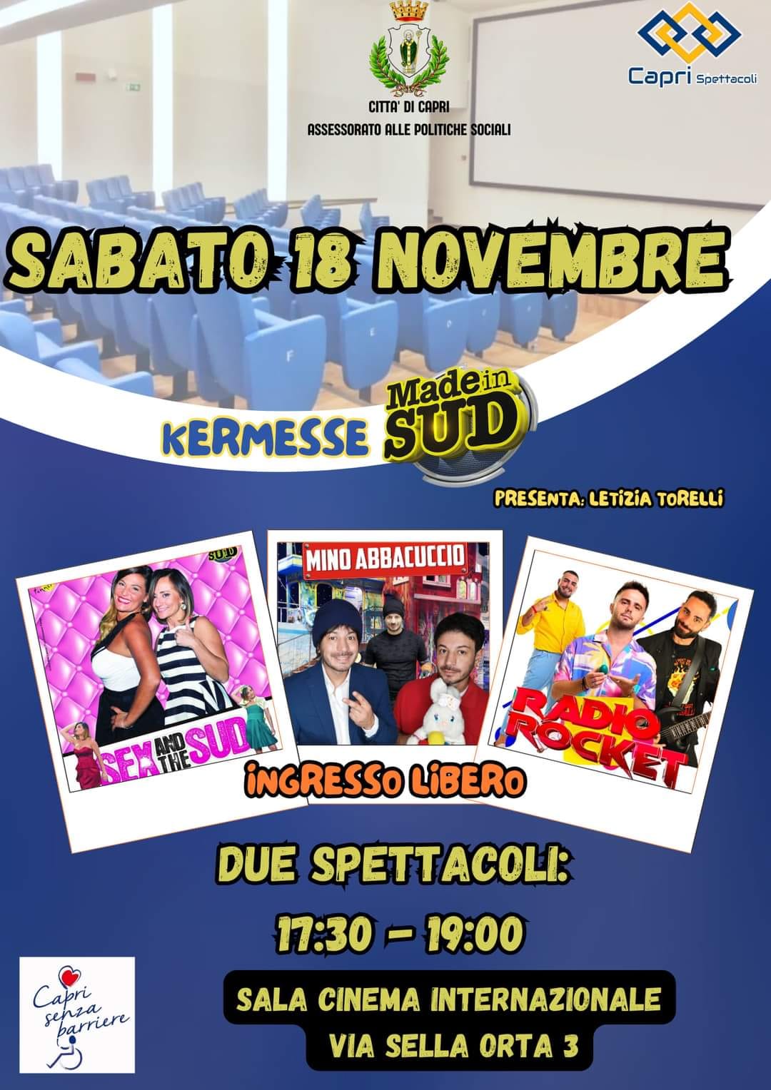 Made in Sud, il doppio evento spostato alla sala cinema internazionale