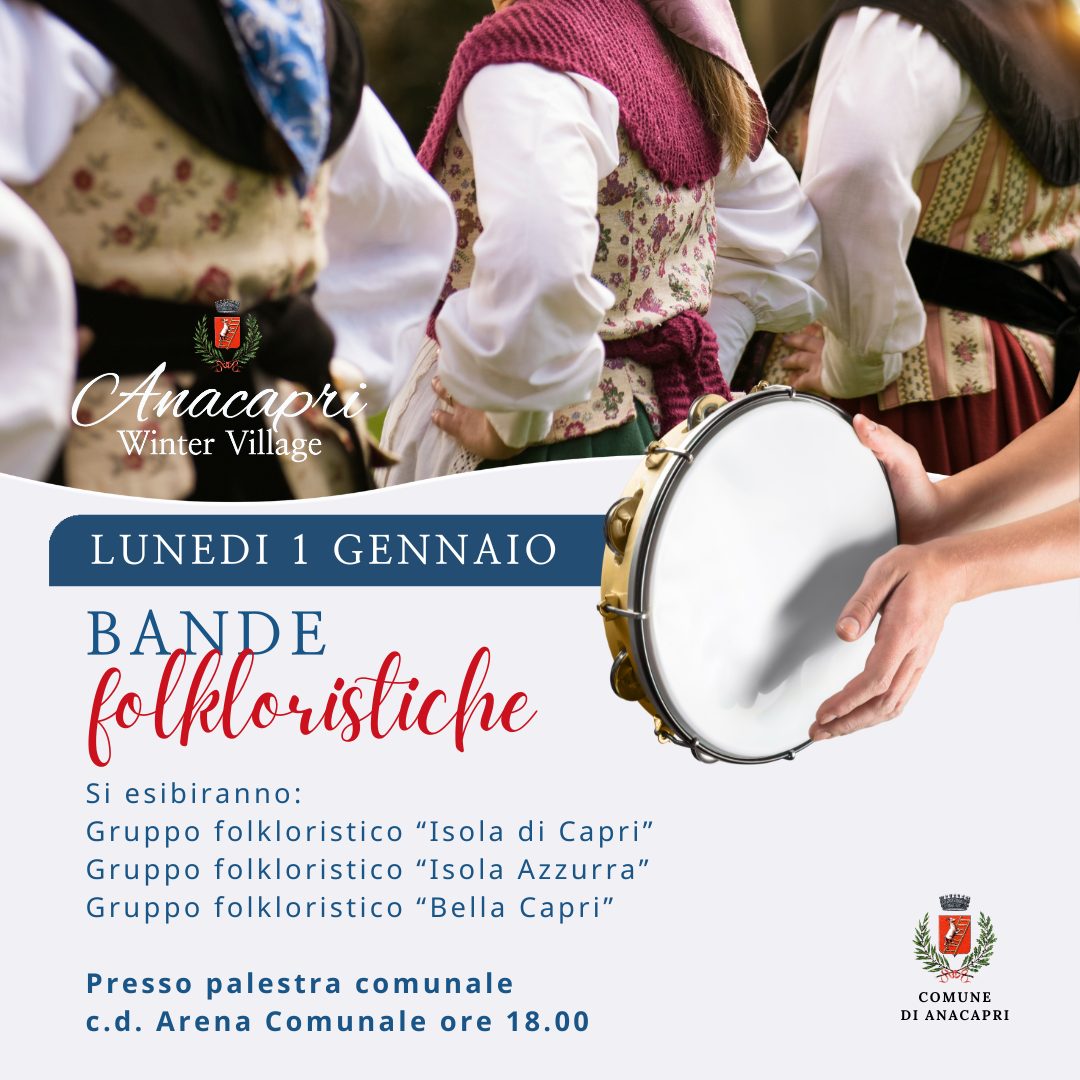 Ad Anacapri esibizione delle bande folkloristiche nella palestra – arena comunale