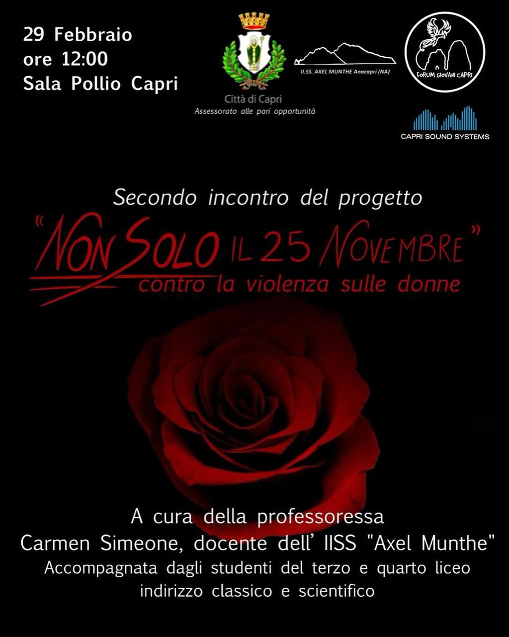 “Non solo il 25 novembre”, la figura della donna nel corso della storia nel nuovo incontro alla Sala Pollio
