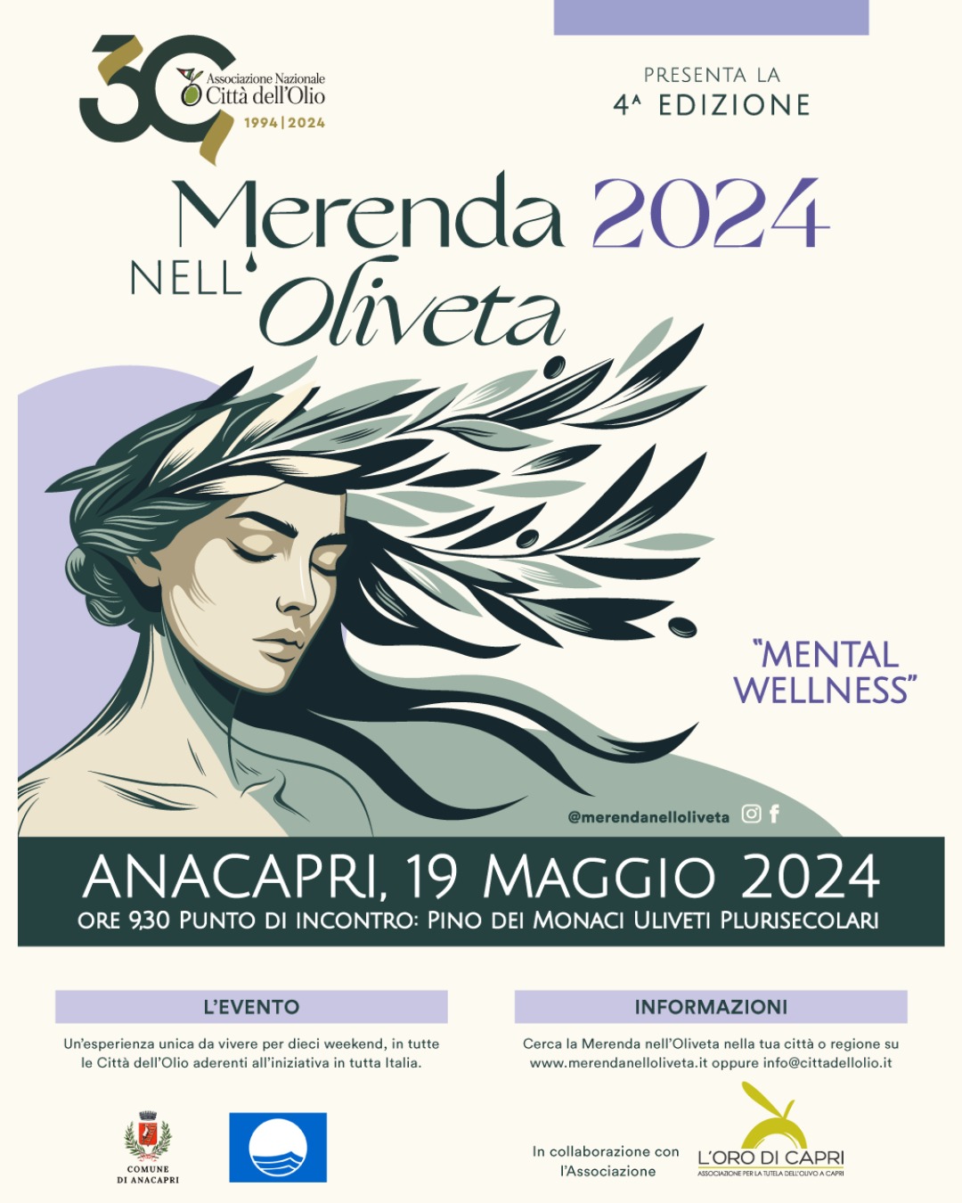 Associazione nazionale Città dell’Olio: ad Anacapri la quarta edizione della “Merenda nell’oliveta”