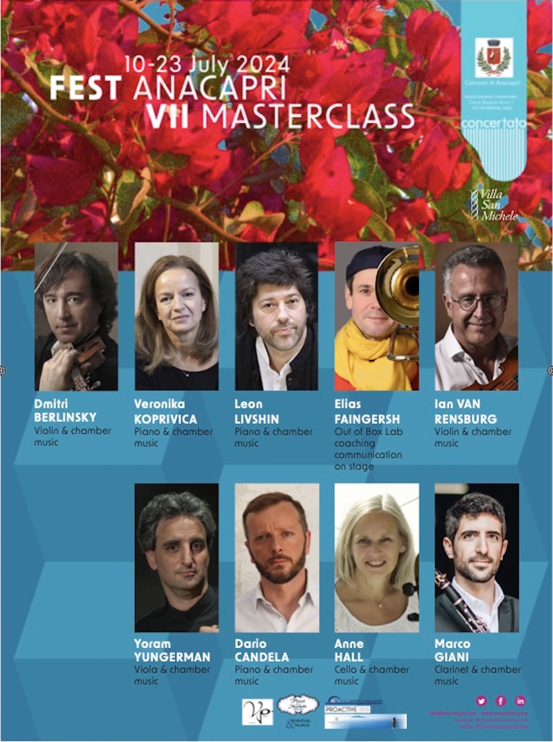 Musica da camera e formazione: appuntamento con Masterclass Fest Anacapri 2024