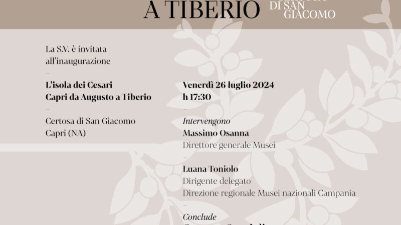 “L’isola dei Cesari. Capri da Augusto a Tiberio”, venerdì l’inaugurazione del museo archeologico