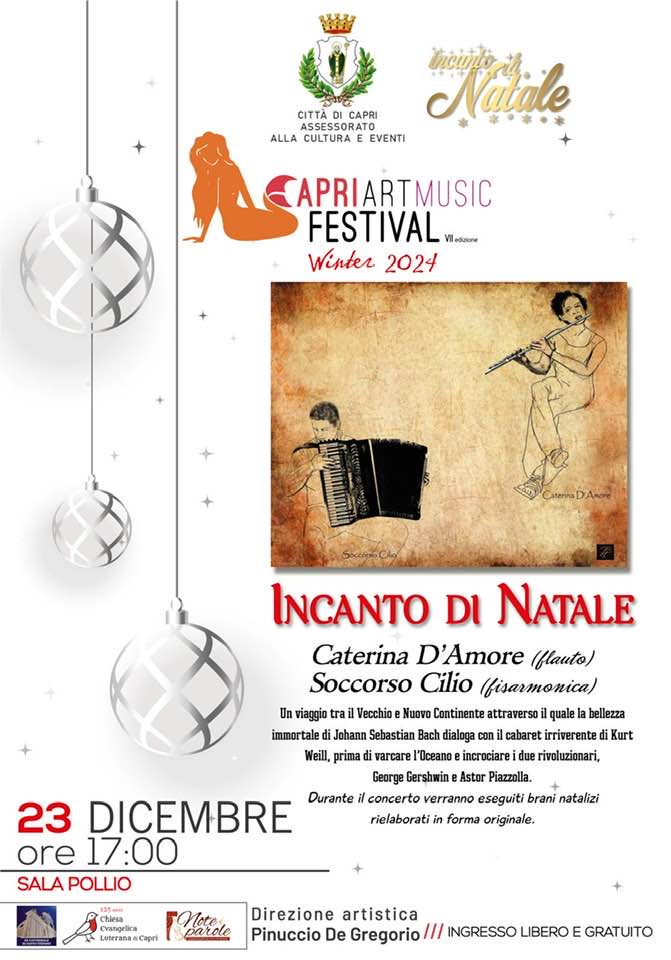 Incanto di Natale per il secondo appuntamento della rassegna Winter 2024 del Capri Art Music Festival