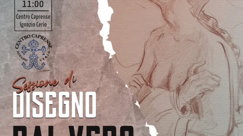 Disegno dal vero con modella: iniziativa del Centro Caprense Cerio con l’associazione Arcadia
