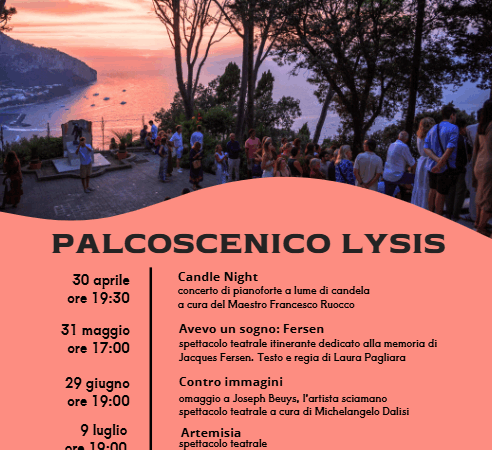 Al via il 30 aprile la rassegna Palcoscenico Lysis tra teatro e musica. Si inizia con l’evento “Candle Night”