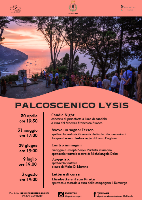 Al via il 30 aprile la rassegna Palcoscenico Lysis tra teatro e musica. Si inizia con l’evento “Candle Night”