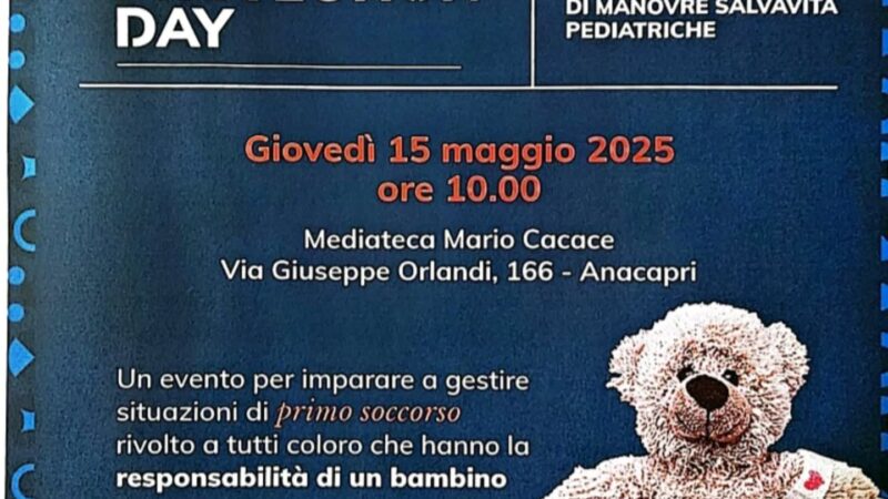 Baby protection day: ad Anacapri corso gratuito di manovre salvavita pediatriche