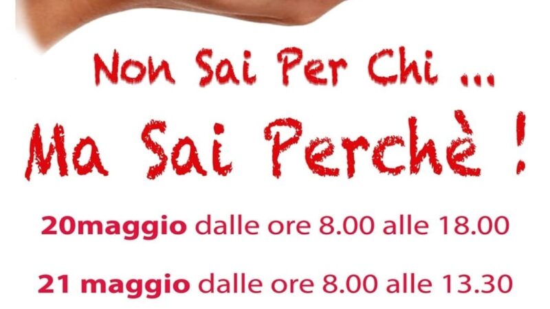Non sai per chi.. ma sai perchè: due giornate a Capri dedicate alla donazione del sangue