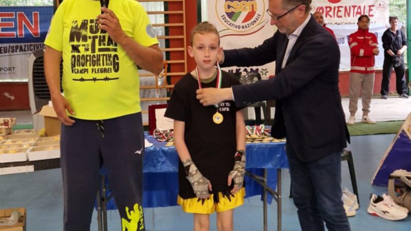 Arti marziali: Alex Aurioso della Pro Fighting Capri al trofeo Coni di muay thai di San Cipriano d’Aversa