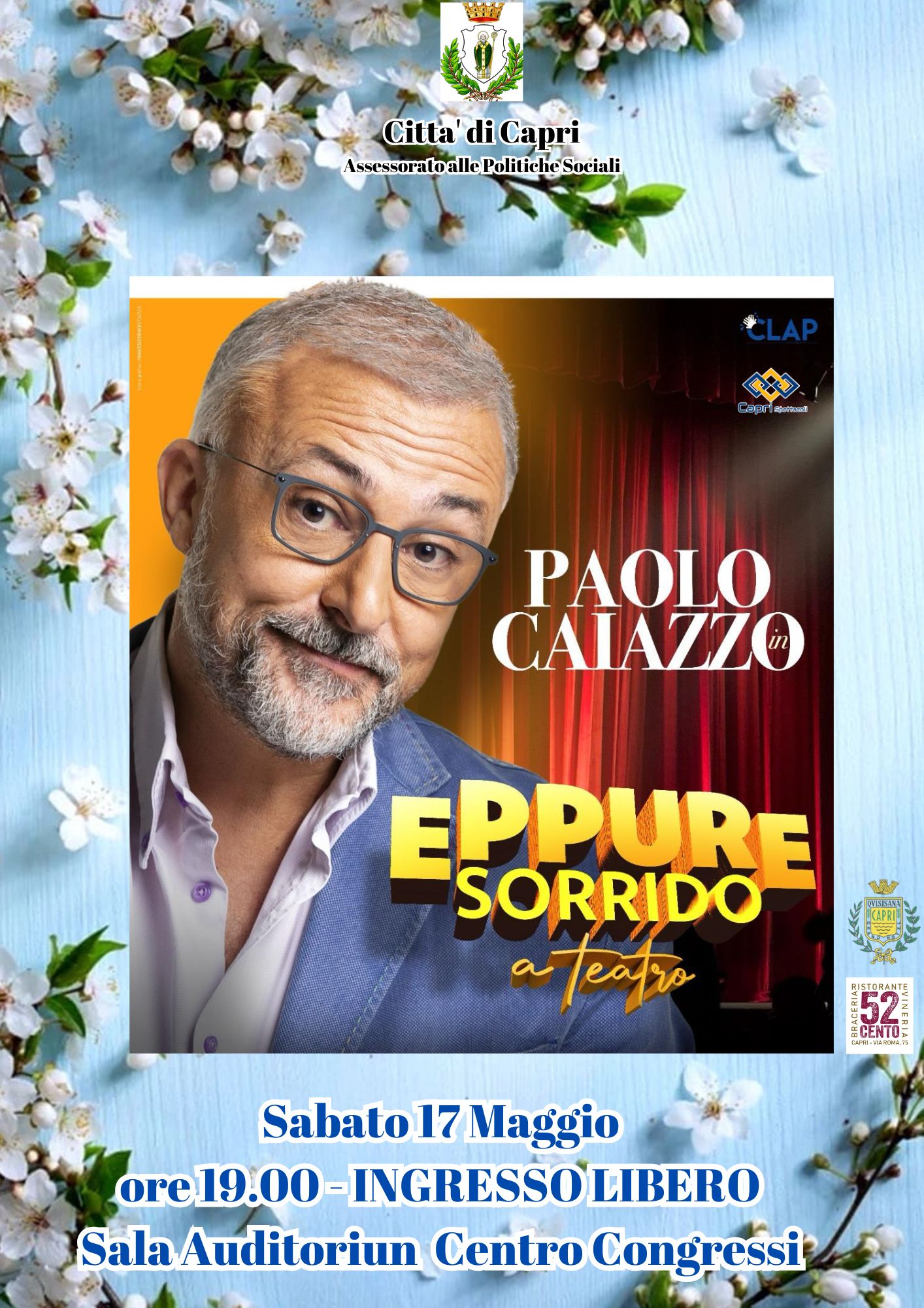 Paolo Caiazzo protagonista a Capri dell’ultimo evento della rassegna “Primavera in Armonia”