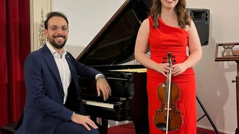 Emiliano Sorrentino e Maria Fiorenza Concilio protagonisti del concerto “Violino e pianoforte nella sonata romantica”