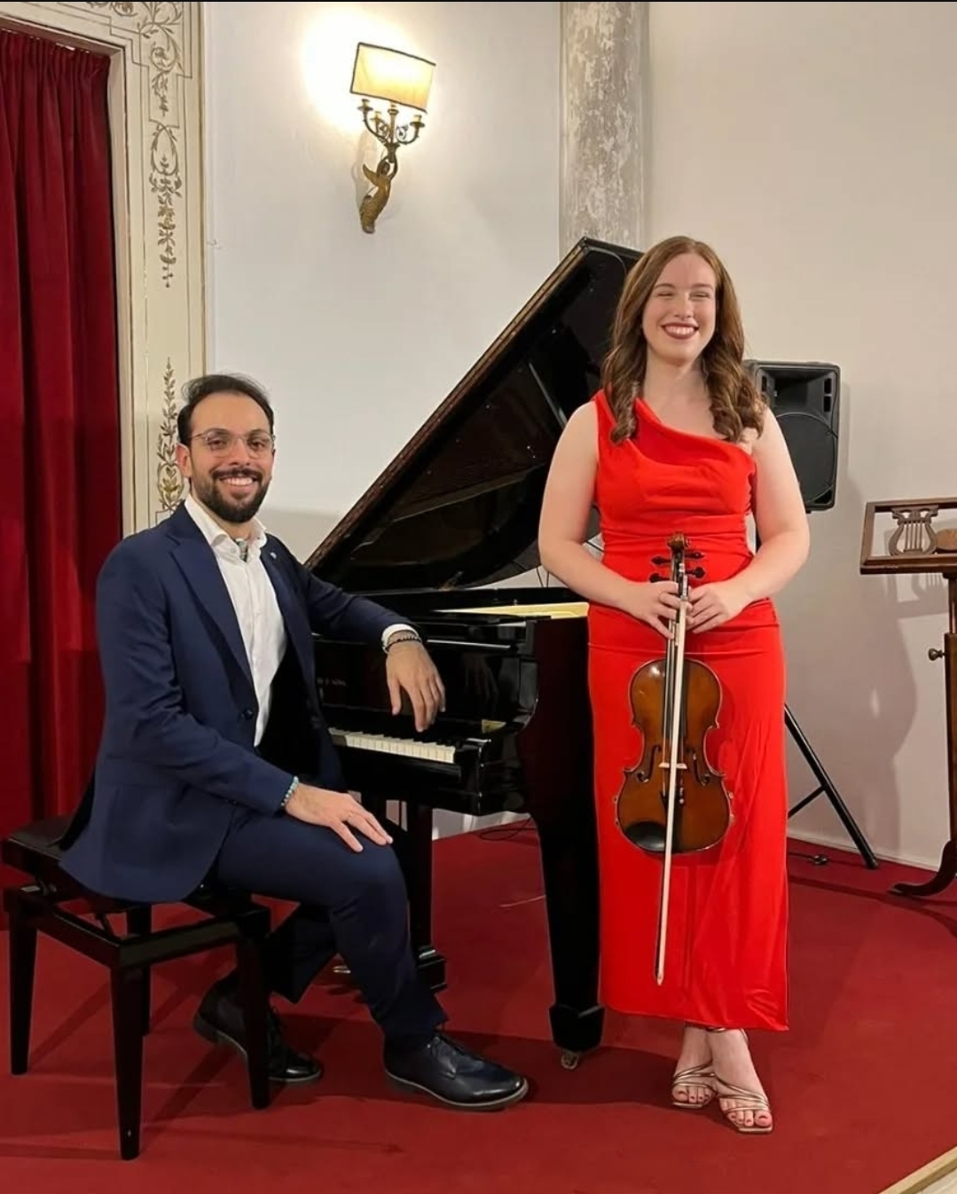 Emiliano Sorrentino e Maria Fiorenza Concilio protagonisti del concerto “Violino e pianoforte nella sonata romantica”