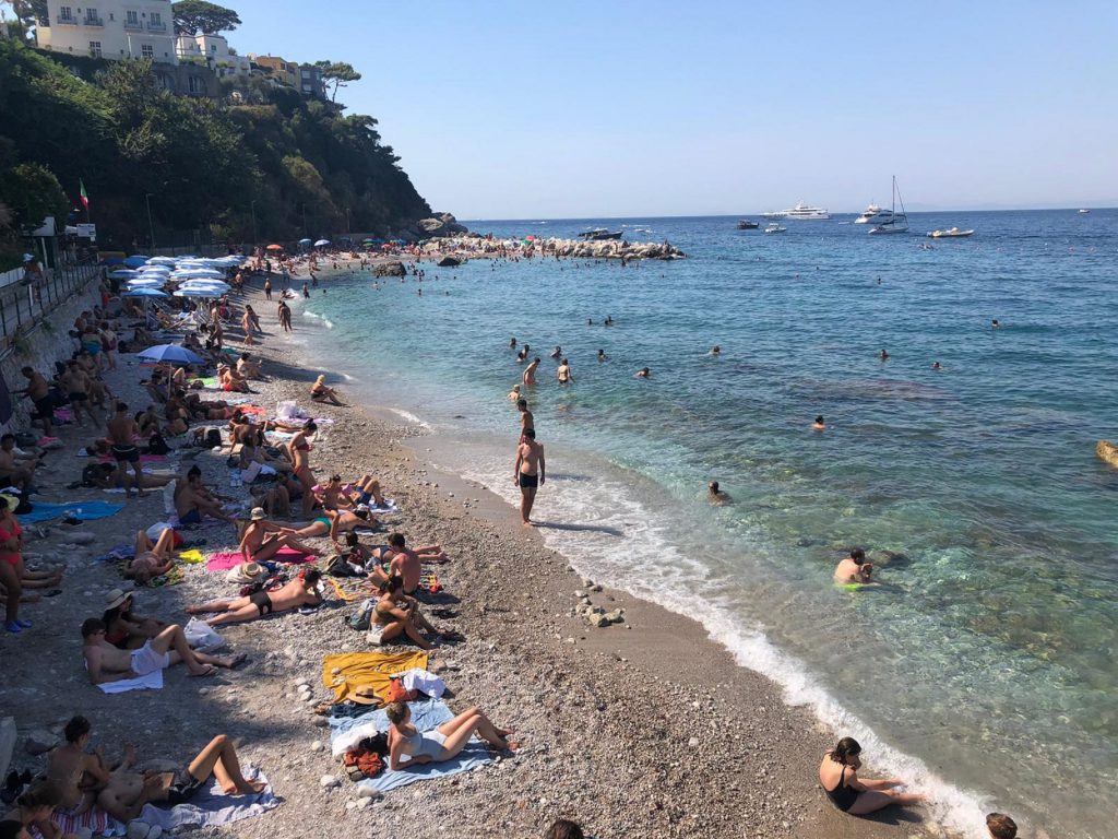 Lavori di ripristino e messa in sicurezza dell’arenile di Marina Grande: ecco l’ordinanza di inibizione temporanea