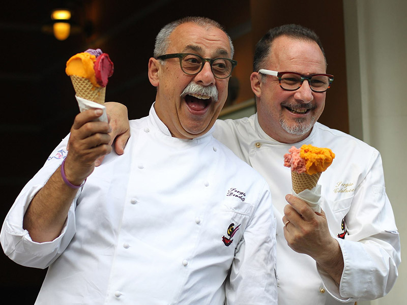 Il gelato protagonista assoluto di un evento gastronomico originale con tre maestri del gusto a Capri al ristorante Da Tonino