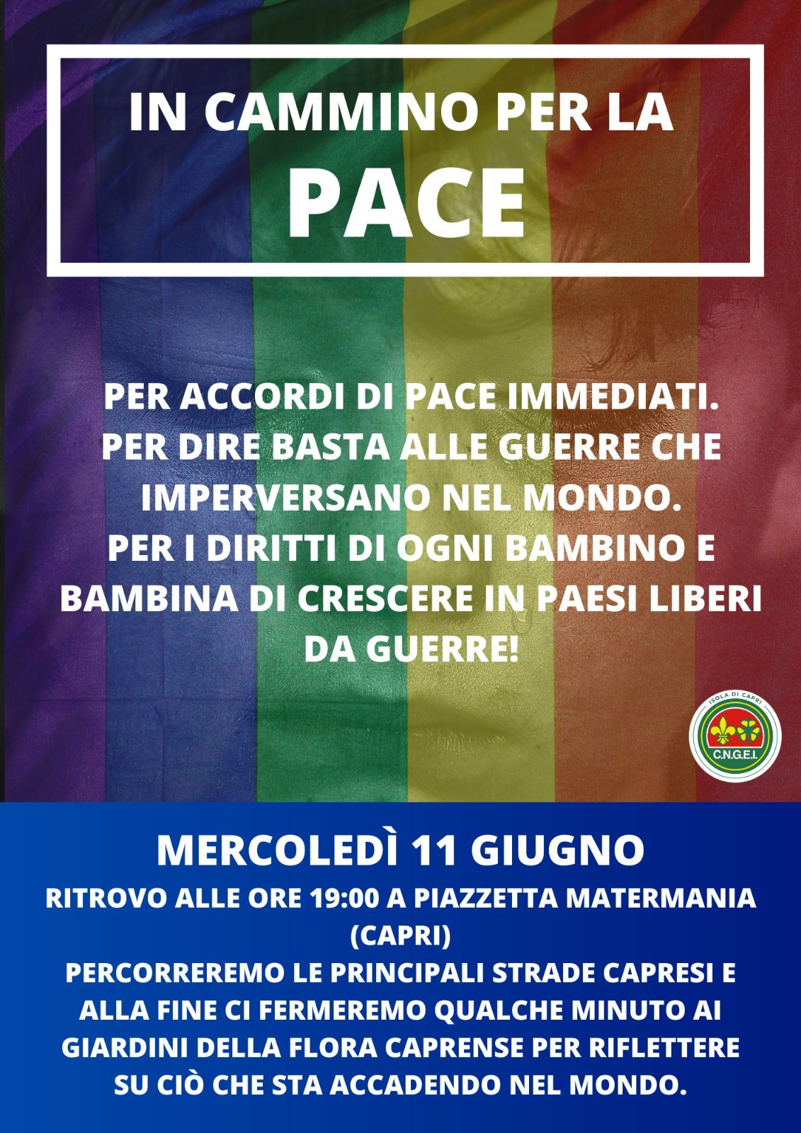 “In cammino per la pace”: mercoledì la marcia promossa dagli scout dell’isola di Capri che invitano l’intera popolazione a partecipare