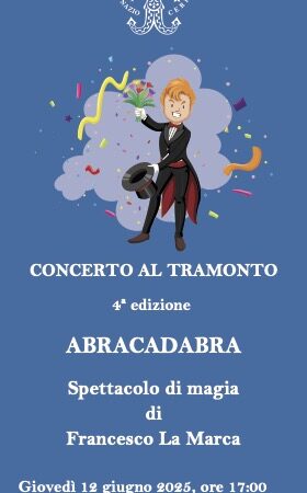 Spettacolo di magia con Francesco La Marca alla casa di riposo di Capri