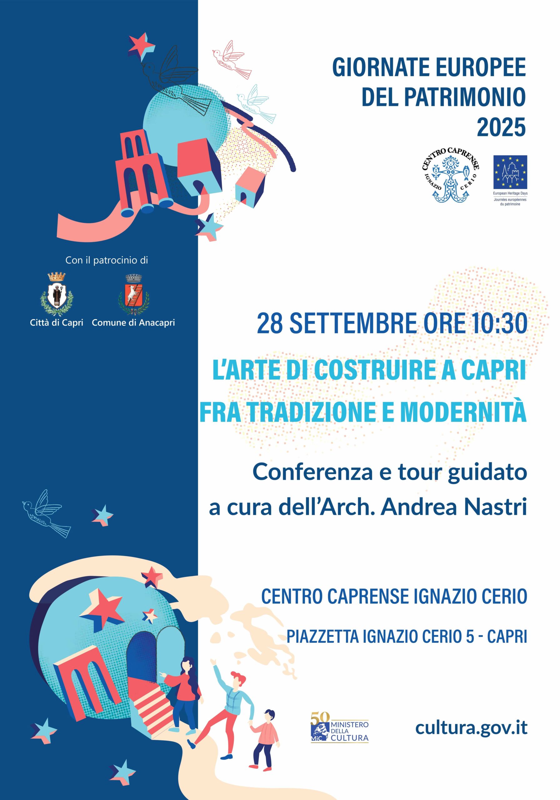 L’arte di costruire a Capri fra tradizione e modernità: conferenza e tour guidato dall’arch. Andrea Nastri