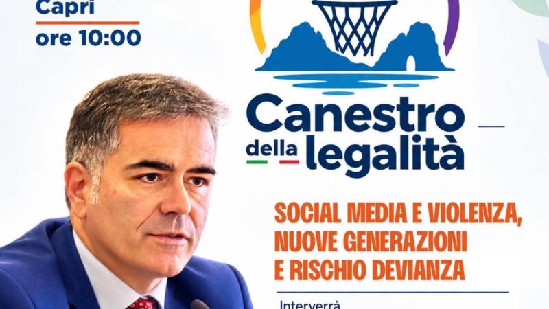 Canestro della legalità, evento tra sport e sani valori alla tendostruttura di Capri