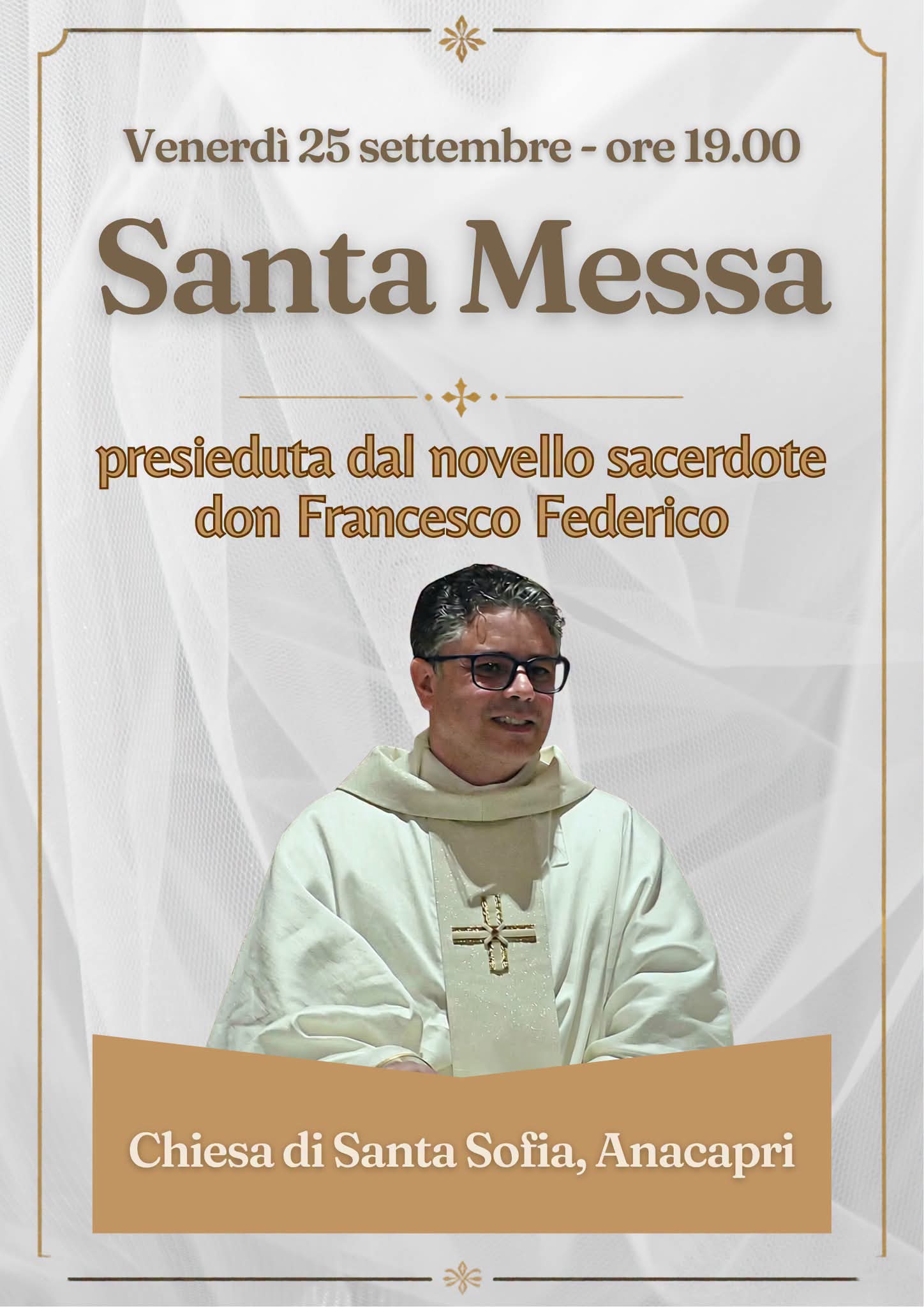 Santa messa ad Anacapri del novello sacerdote don Francesco Federico