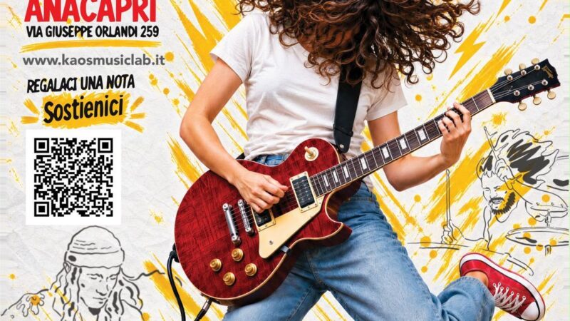Kaos Music Lab apre ad Anacapri la nuova sede e lancia la campagna “Regalaci una nota”