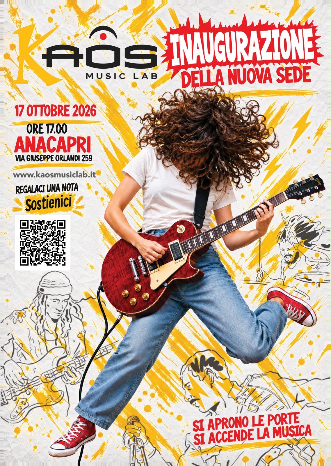 Kaos Music Lab apre ad Anacapri la nuova sede e lancia la campagna “Regalaci una nota”