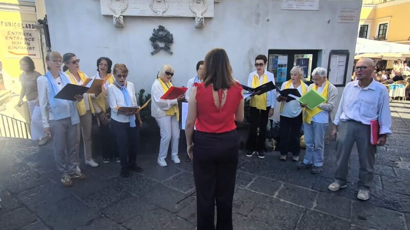 Sull’isola il coro Amèdèe di Thonon les Bains, località francese gemellata con Capri