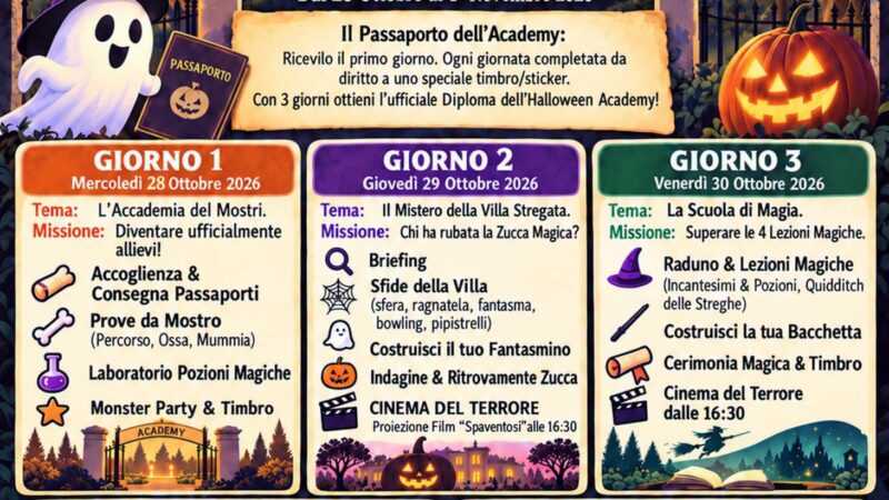 Halloween Academy a Capri: il programma di un’intensissima cinque-giorni di eventi