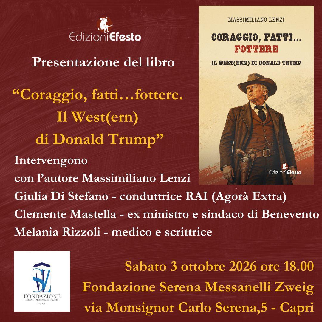 Massimiliano Lenzi presenta a Capri il suo libro su Donald Trump